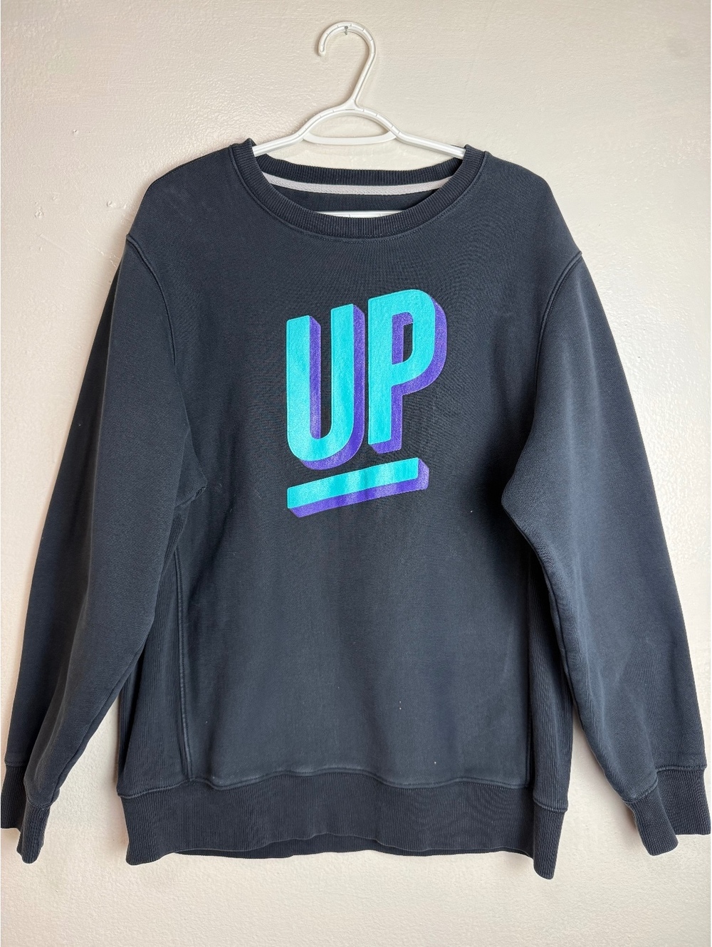 Sport-Tek Black UP Graphic Crewneck Sweatshirt Size L